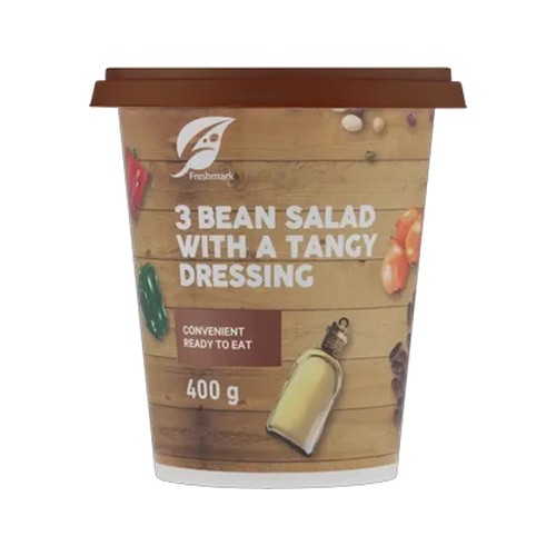3 bean salad with a tangy dressing 400g