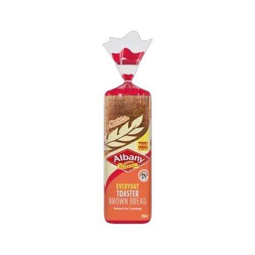 albany everyday toaster brown bread 700g