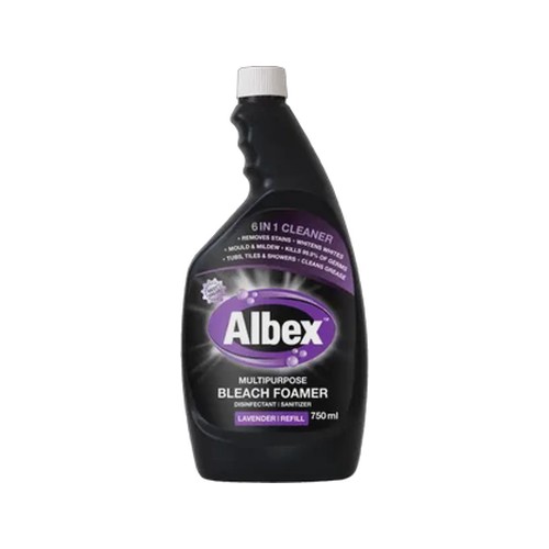 albex lavender scented multipurpose bleach foamer refill 750ml