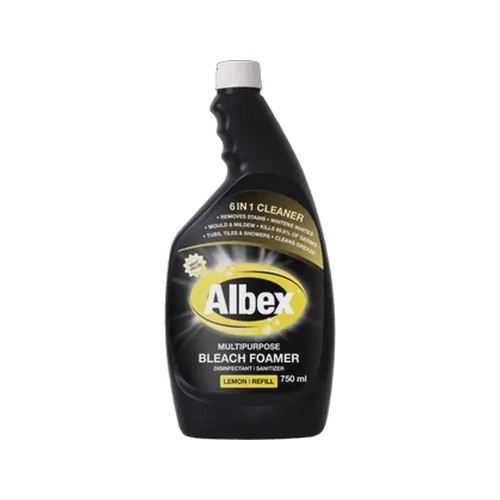 albex lemon scented multipurpose bleach foamer spray refill 750ml