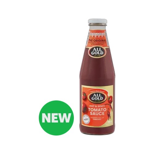 all gold hot & spicy tomato sauce 700ml