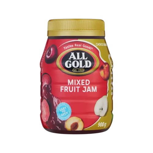 all gold mixed fruit jam 900g
