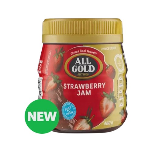 all gold strawberry jam 460g