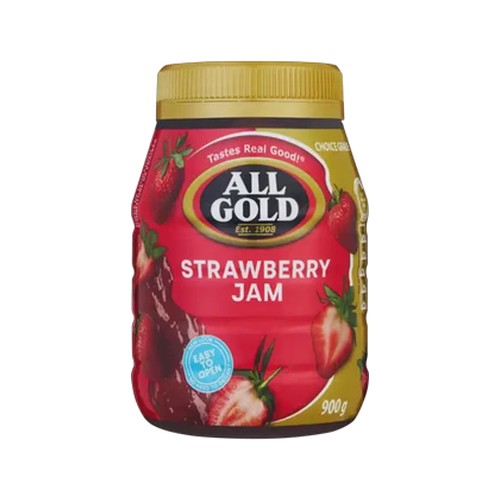 all gold strawberry jam 900g
