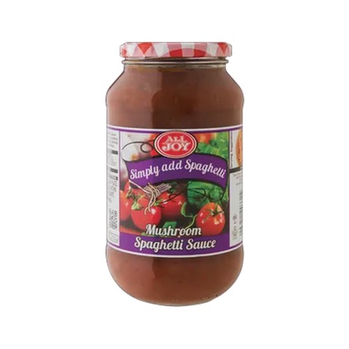 all joy mushroom spaghetti sauce 820g