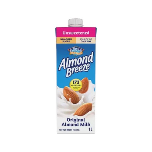 almond breeze original unsweetened almond milk 1l
