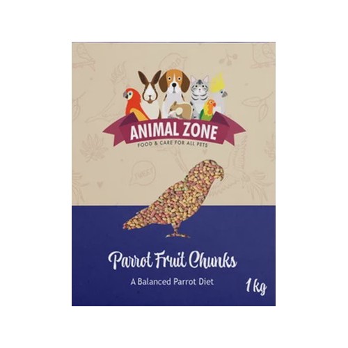 Animal Zone Fruit Chunks Parrot & Parakeet Food 1kg