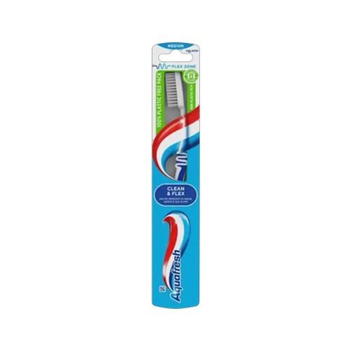aquafresh clean & flex medium toothbrush
