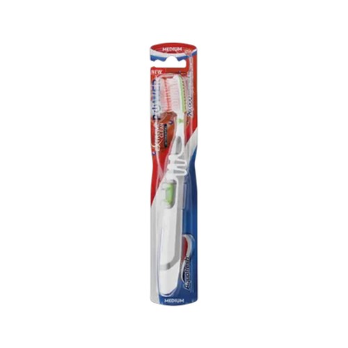 aquafresh extreme clean interdental power medium toothbrush