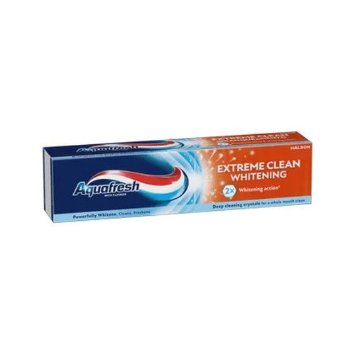 aquafresh extreme clean whitening fluoride toothpaste 75ml
