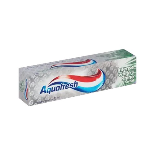 aquafresh intense white & shine herbal toothpaste 75ml