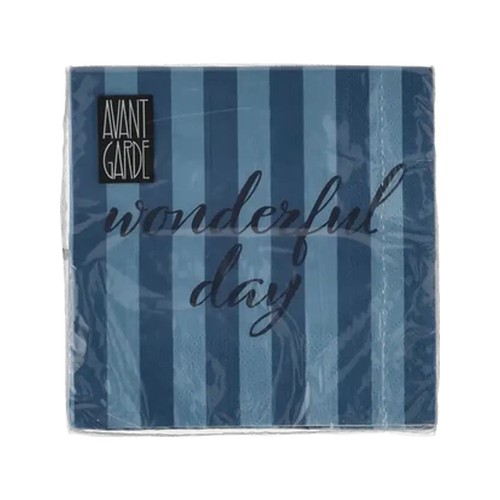 avant garde blue 3 ply wonderful napkins 20-pack