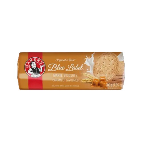 Bakers Blue Label Caramel Flavoured Marie Biscuits 200g