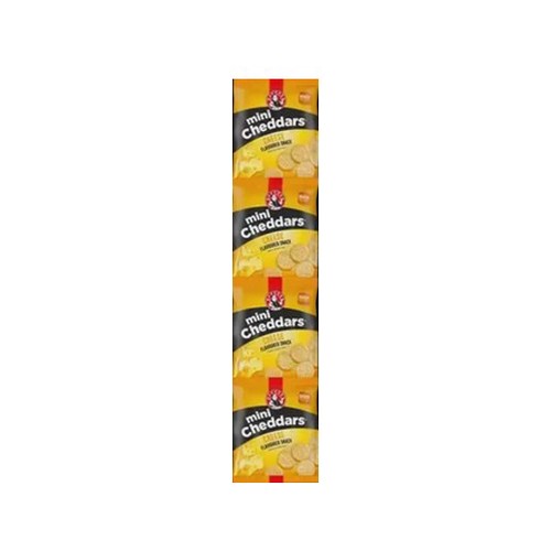 Bakers Cheese Flavoured Mini Cheddars Strip 4 x 25g