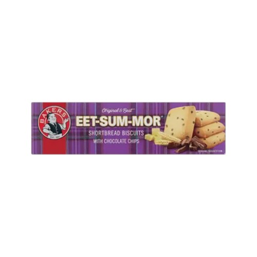Bakers Eet-Sum-Mor Chocolate Chip Shortbread Biscuits 200g