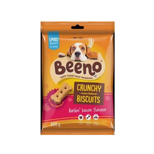 BEENO Bacon Flavoured Crunchy Oven Baked Biscuits 300g