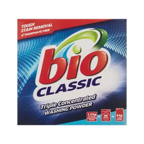 bio classic triple concentrated washing powder 15kg