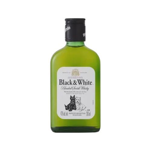 Black & White Blended Scotch Whisky Bottle 200ml