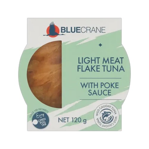 blue crane light meat flake tuna with poke sauce 120g