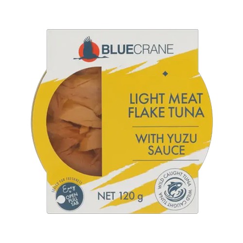 blue crane light meat flake tuna with yuzu sauce 120g