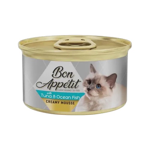 bon appetit classic tuna & ocean fish cat food 85g