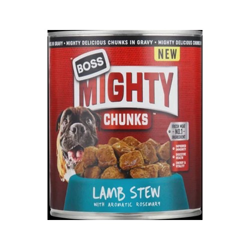 Boss Mighty Chunks Lamb Stew Wet Dog Food 775g