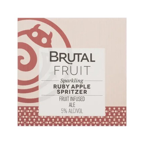 brutal fruit ruby apple spritzer bottles 12 x 620ml