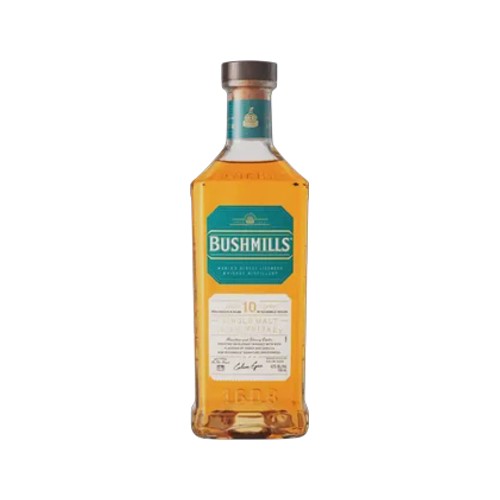 Bushmills Single Malt Irish Whiskey Aged 10 Years Bottle 750ml