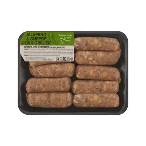 butchery jalapeno & cheese pork griller 300g - 500g