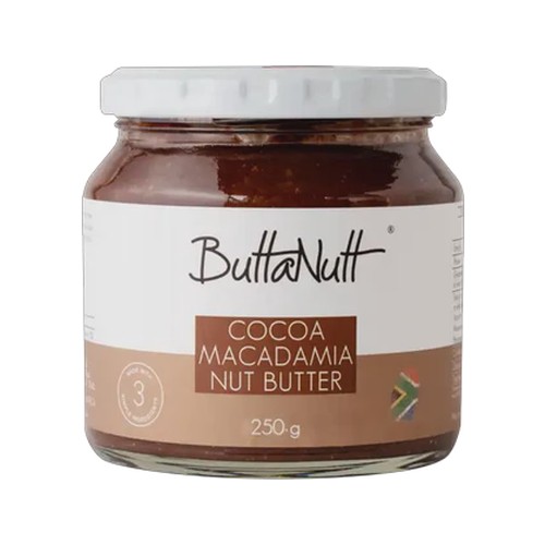 buttanutt cocoa macadamia nut butter 250g