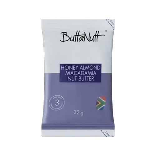 buttanutt honey almond macadamia nut butter 32g