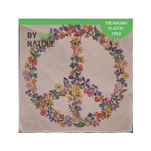 By Nature Peace 3 Ply Napkins 20 Pack