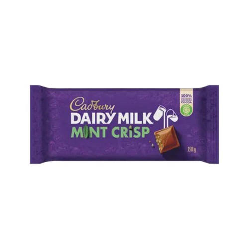 Cadbury Dairy Milk Mint Crisp Chocolate Slab 150g