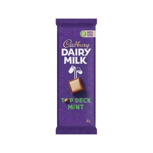 Cadbury Dairy Milk Top Deck Mint Chocolate Slab 80g