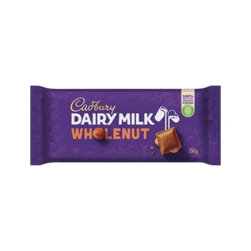 Cadbury Dairy Milk Whole Nut Chocolate Slab 150g