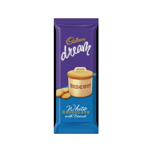 Cadbury Dream Biscuit White Chocolate Slab 80g