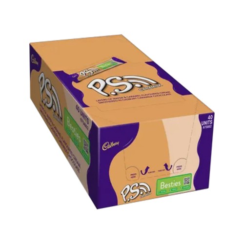 Cadbury Ps Caramilk Chocolate Bars 40s