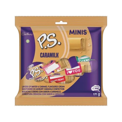 Cadbury Ps Caramilk Chocolate Bars 9 x 19g