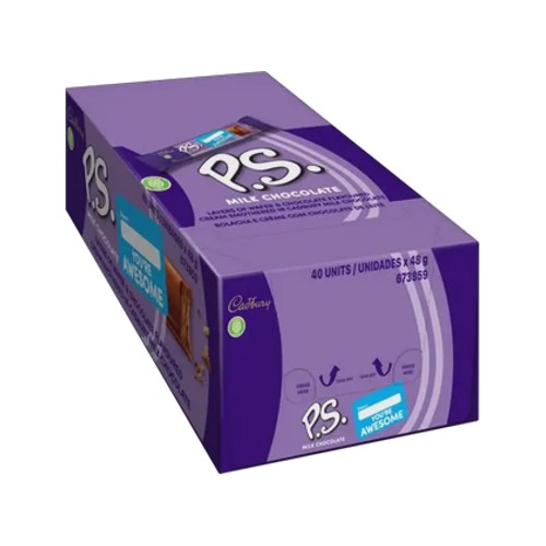 Cadbury Ps Milk Chocolate Bar 40 x 48g