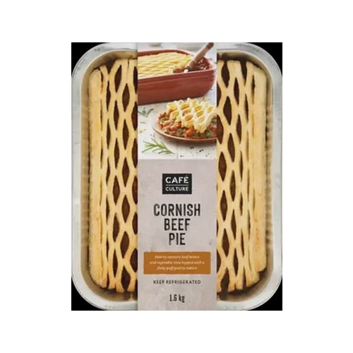 Café Culture Cornish Beef Pie 1.6kg
