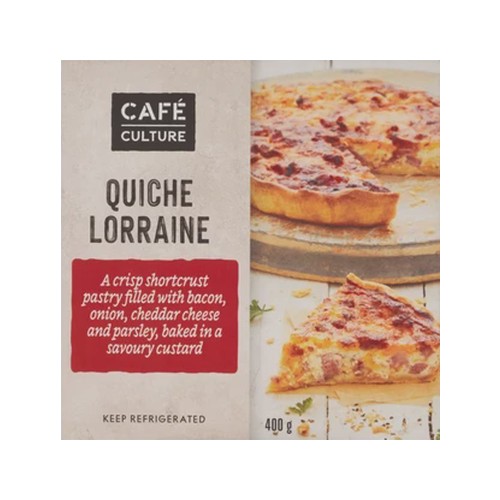 Café Culture Lorraine Fresh Quiche 400g