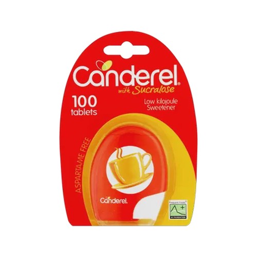 canderel sucralose low kilojoule sweetener tablets 100 pack