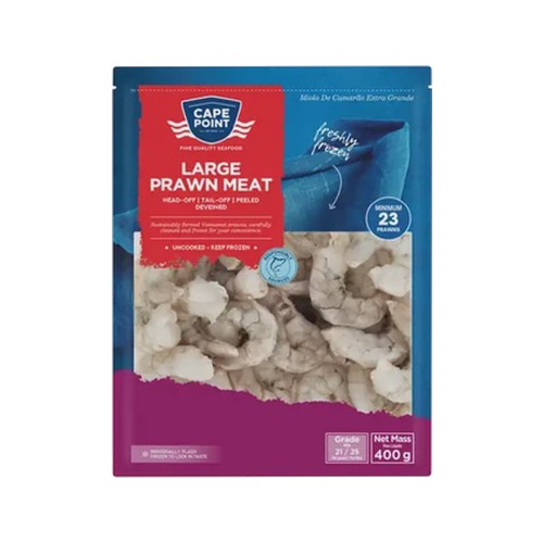 cape point frozen large prawn meat 400g