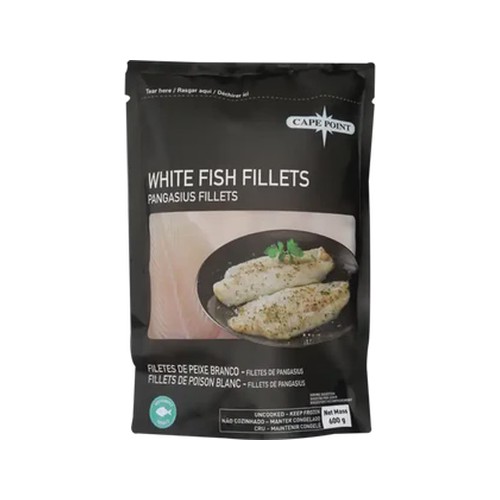 Cape Point Frozen Pangasius Fillets 600g