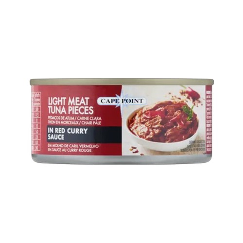 cape point light meat tuna pieces in red curry sauce 150g