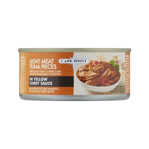 cape point light meat tuna pieces in yellow curry sauce 150g