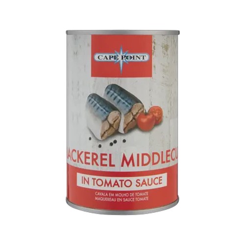cape point mackerel middlecut in tomato sauce 400g