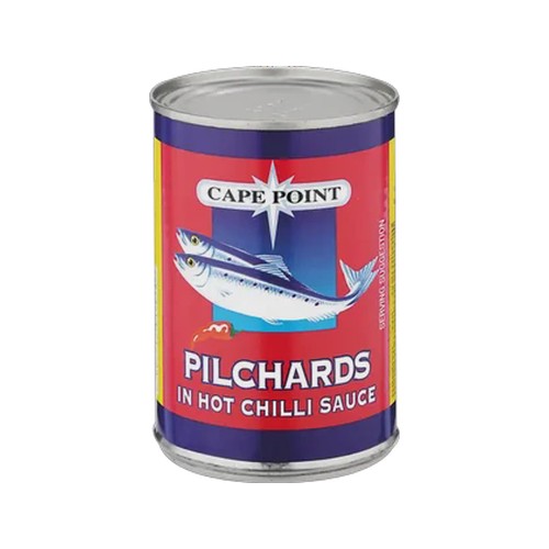 cape point pilchards in chilli sauce can 400g