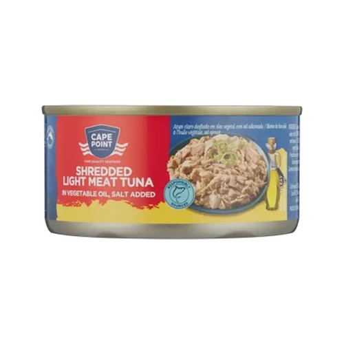 Cape Point Shredded Light Meat Tuna in Vegetable Oil 170g