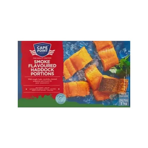 Cape Point Smoked Flavoured Haddock Portions 2kg